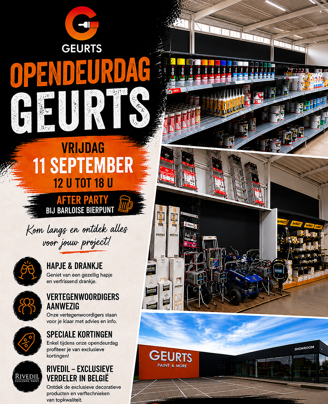 Opendeurdag Geurts: de officiële aftrap van onze werking voor Schilders & Interieurbouwers
