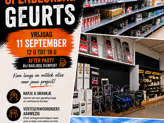 Opendeurdag Geurts: de officiële aftrap van onze werking voor Schilders & Interieurbouwers
