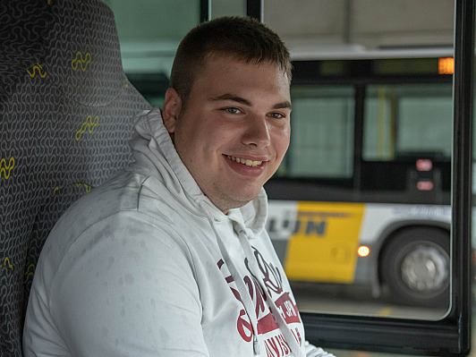Van student naar buschauffeur