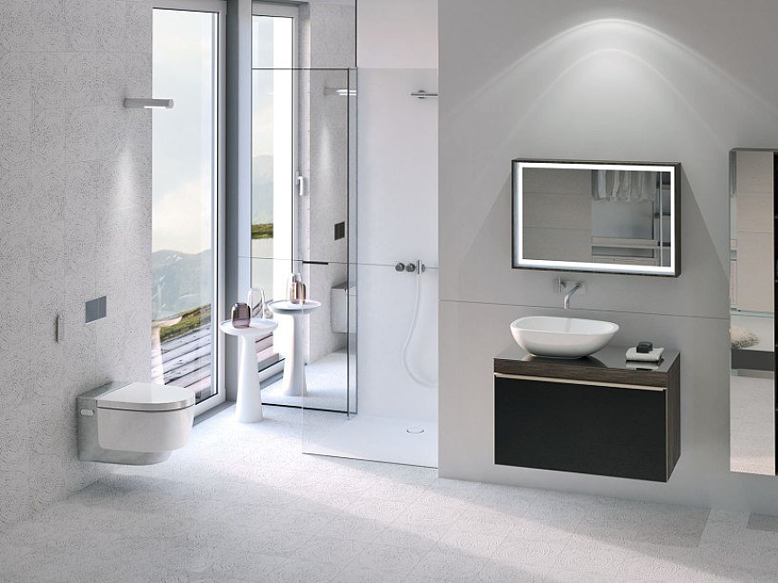 Geberit aquaclean mera comfort chrome with remote control