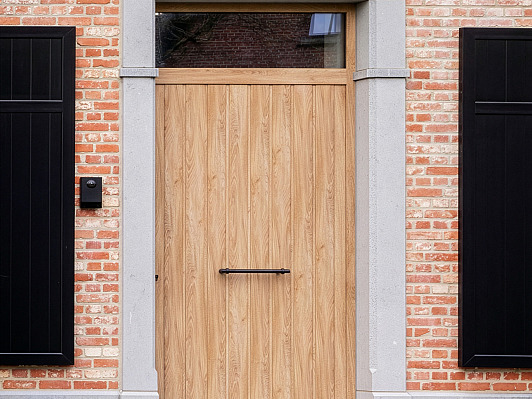 Houtlook pvc deur - Meerdonk