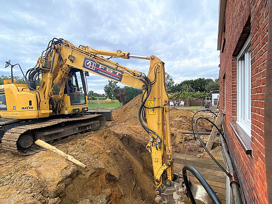 Onderschoeiing in Geel