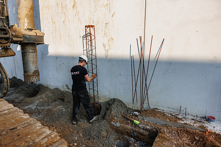 Grondverdrongen schroefpalen