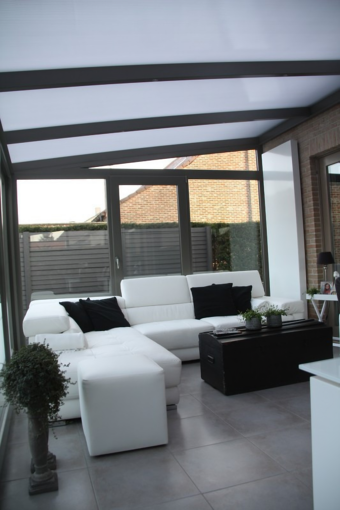 Veranda interieur large